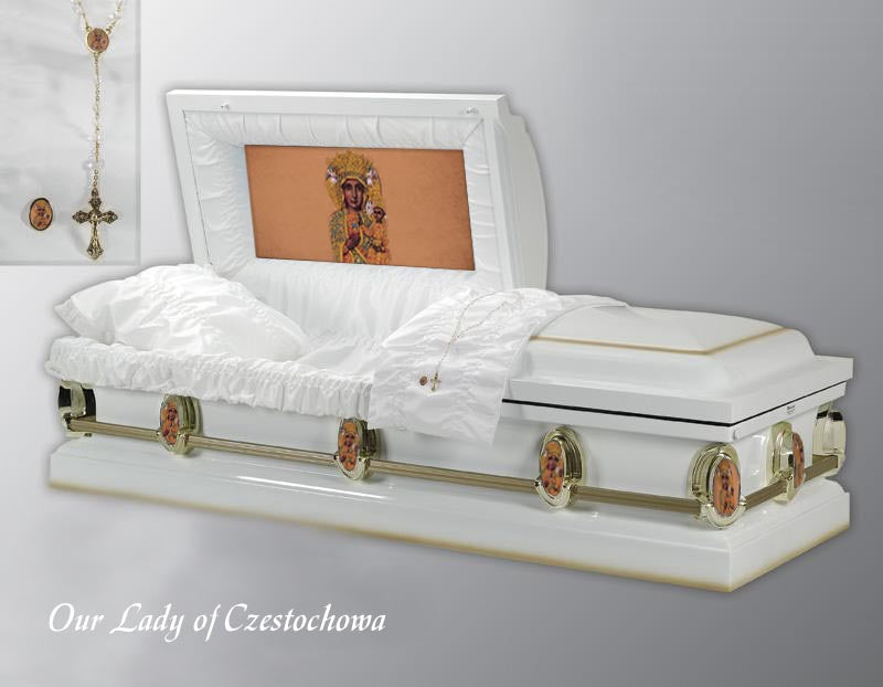 lady in casket